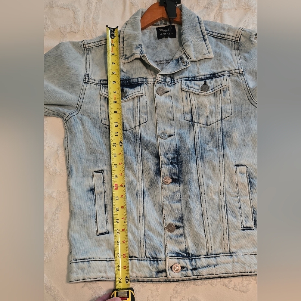 Brave Soul Unisex Jacket, NWT, Embroidered Back, Size Men's S/ Women's M, (0718) - Picture 15 of 15